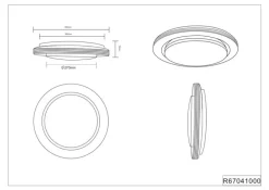 LED-Deckenleuchte Atria