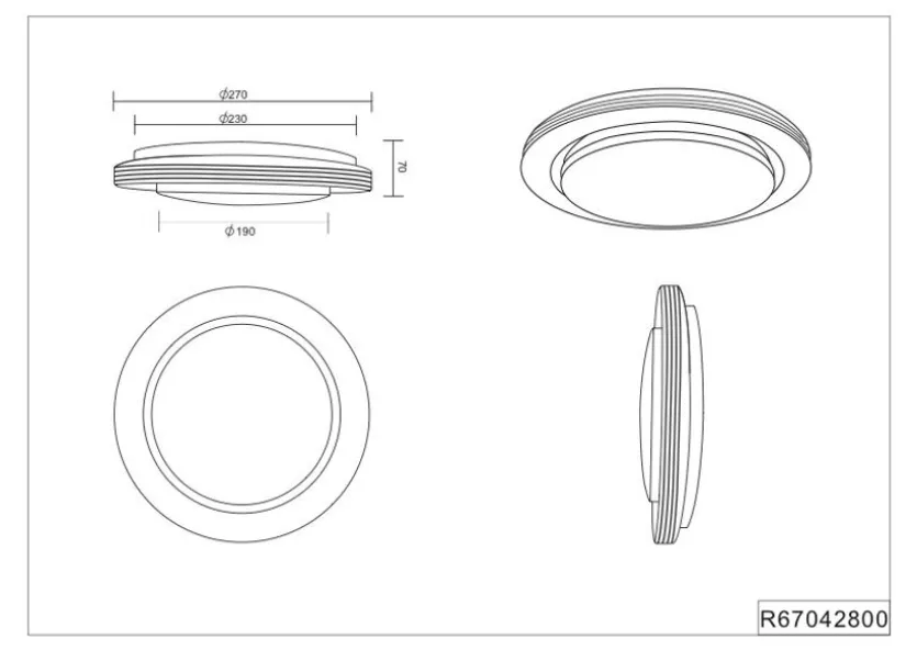 LED-Deckenleuchte Atria