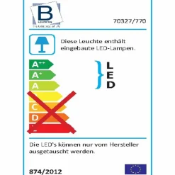 LED-Deckenleuchte Crystal