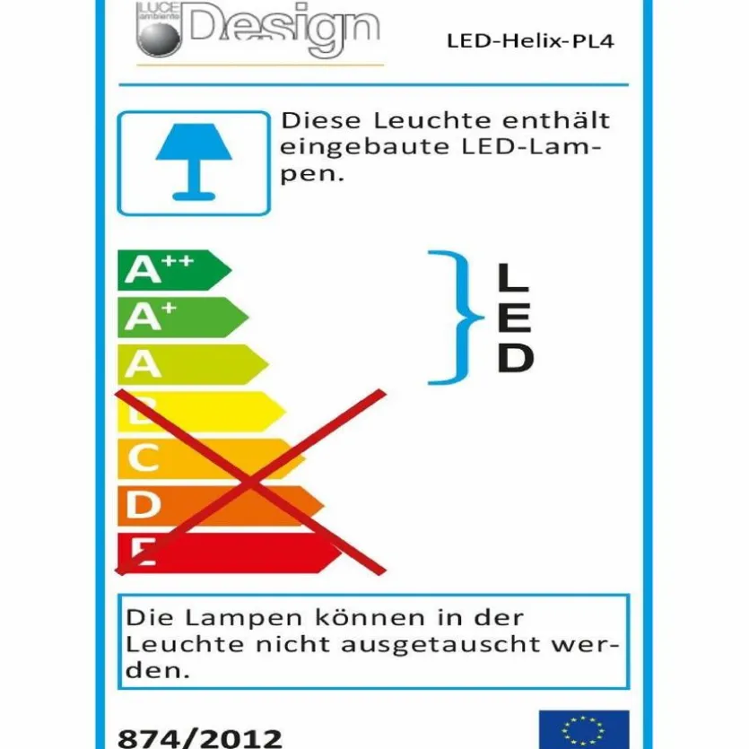LED-Deckenleuchte Helix