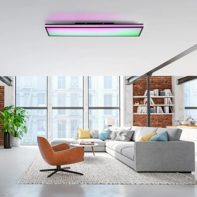 LED-Deckenleuchte Mario Black