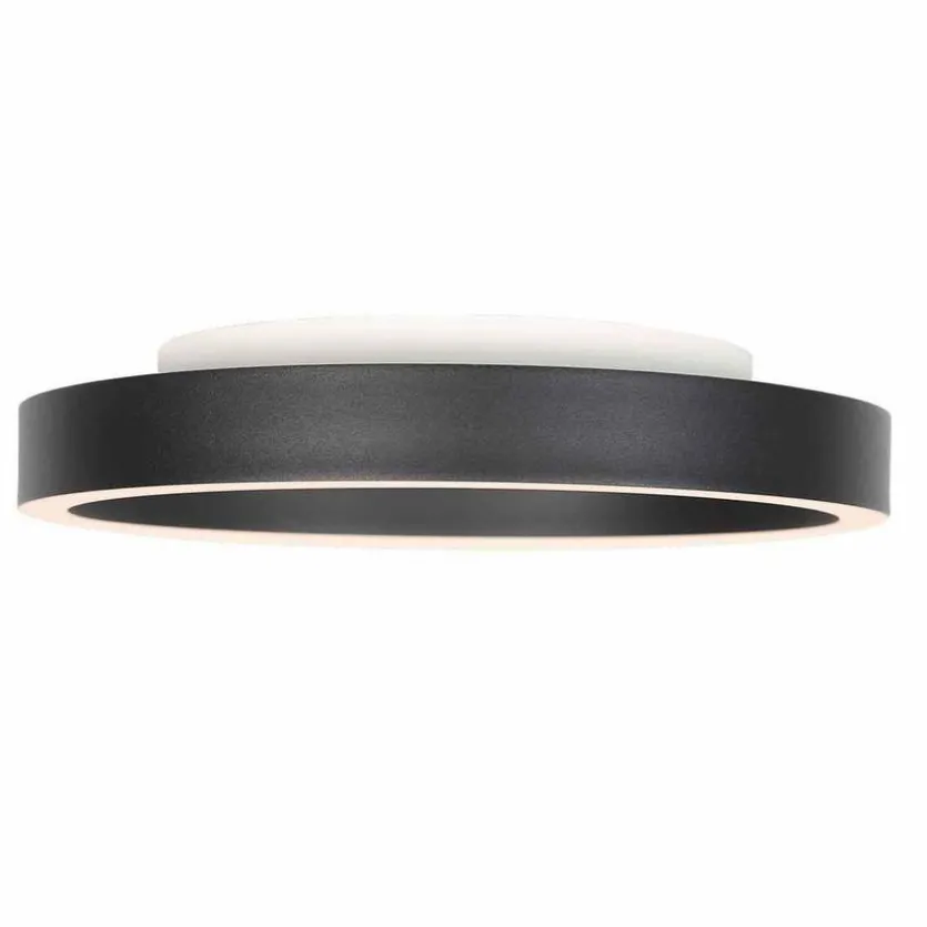 LED-Deckenleuchte Metall, schwarz