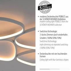 LED-Deckenleuchte Pebbles