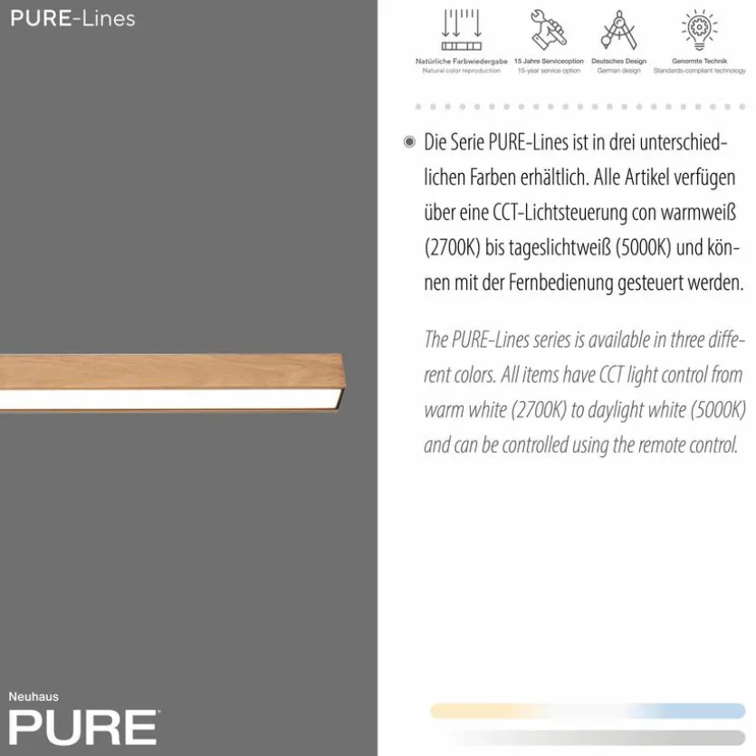LED-Deckenleuchte Pure Lines