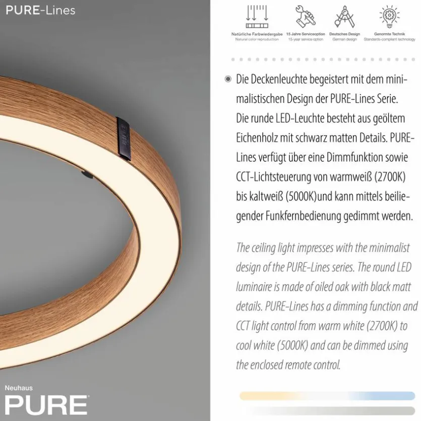 LED-Deckenleuchte Pure Lines