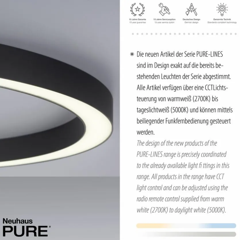 LED-Deckenleuchte Pure Lines