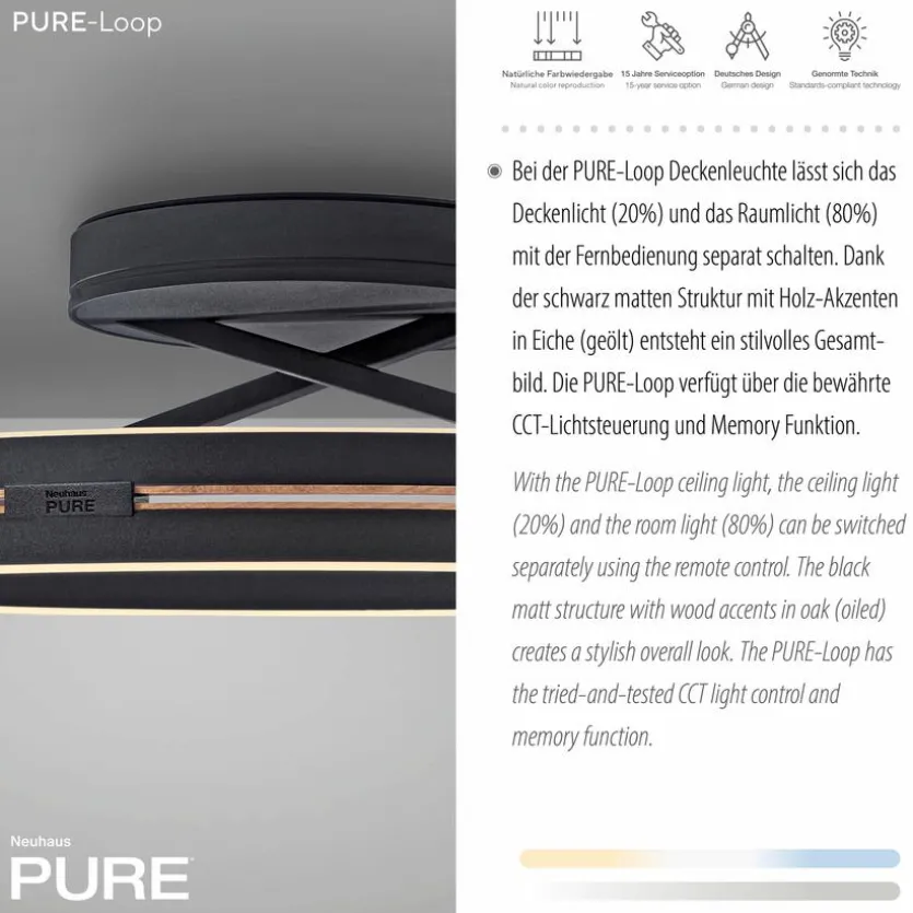 LED-Deckenleuchte Pure Loop