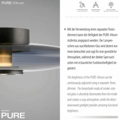 LED-Deckenleuchte Pure Vitrum