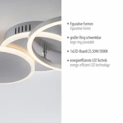 LED-Deckenleuchte Sevent