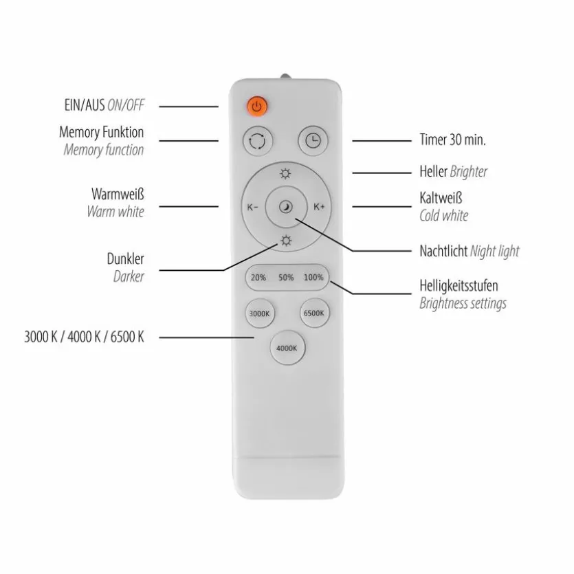 LED-Deckenleuchte Tavoli