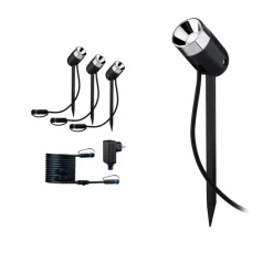 LED-Erdspieß Kunststoff, anthrazit
