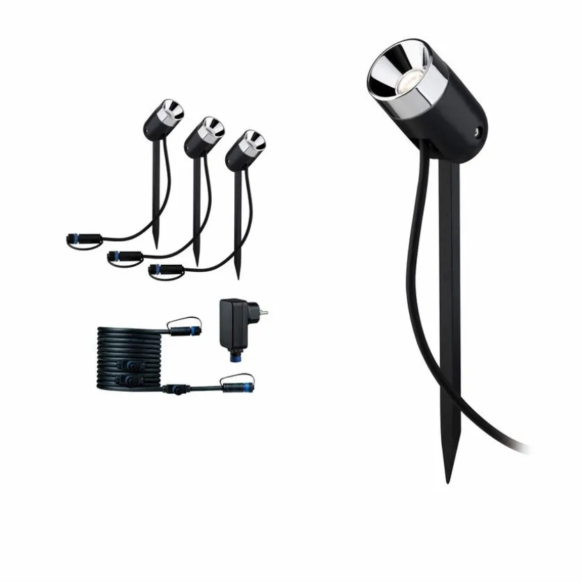 LED-Erdspieß Kunststoff, anthrazit