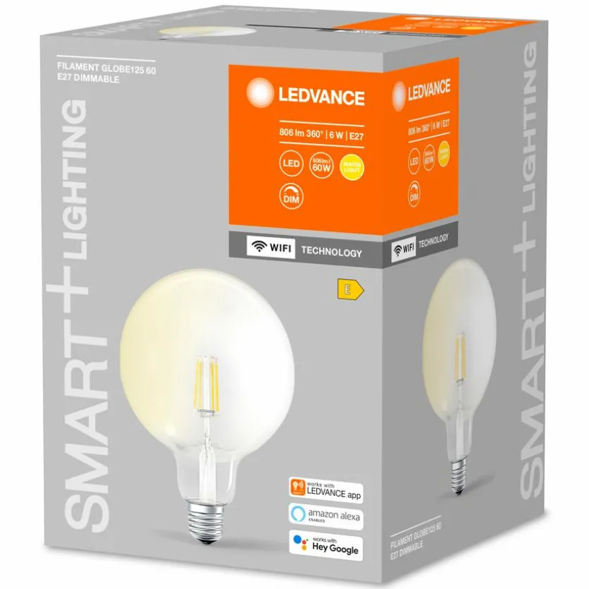 LED-Globeform E27/6 Watt/Energie E