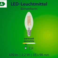 LED-Kerze E14 / 2,2 Watt / Energie A
