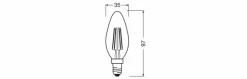 LED-Kerze E14/2,5 Watt/Energie B