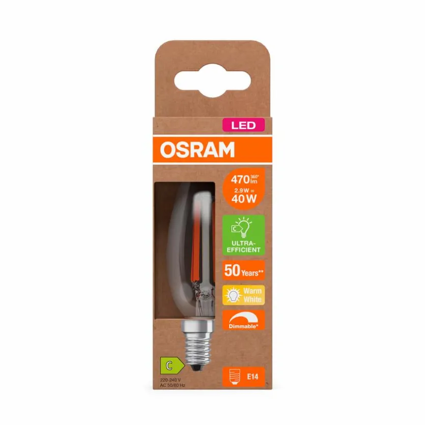 LED-Kerze E14/2,9 Watt/Energie C
