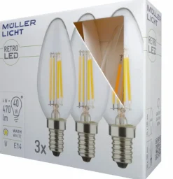 LED-Kerze E14/4 Watt/Energie E