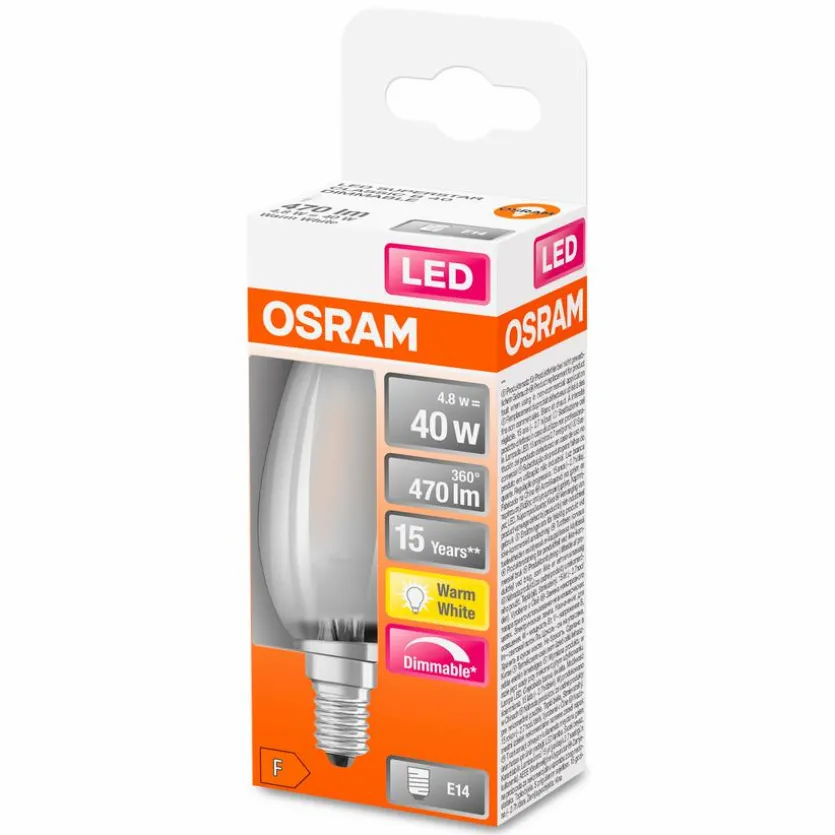 LED-Kerze E14/4,8 Watt/Energie F