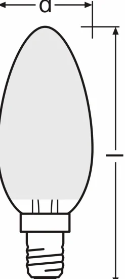 LED-Kerze E14/2,5 Watt/Energie F
