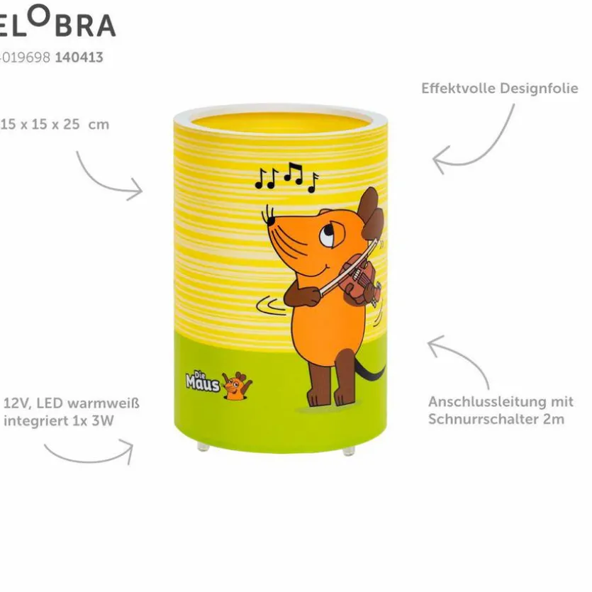 LED-Kinderlampe Die Maus