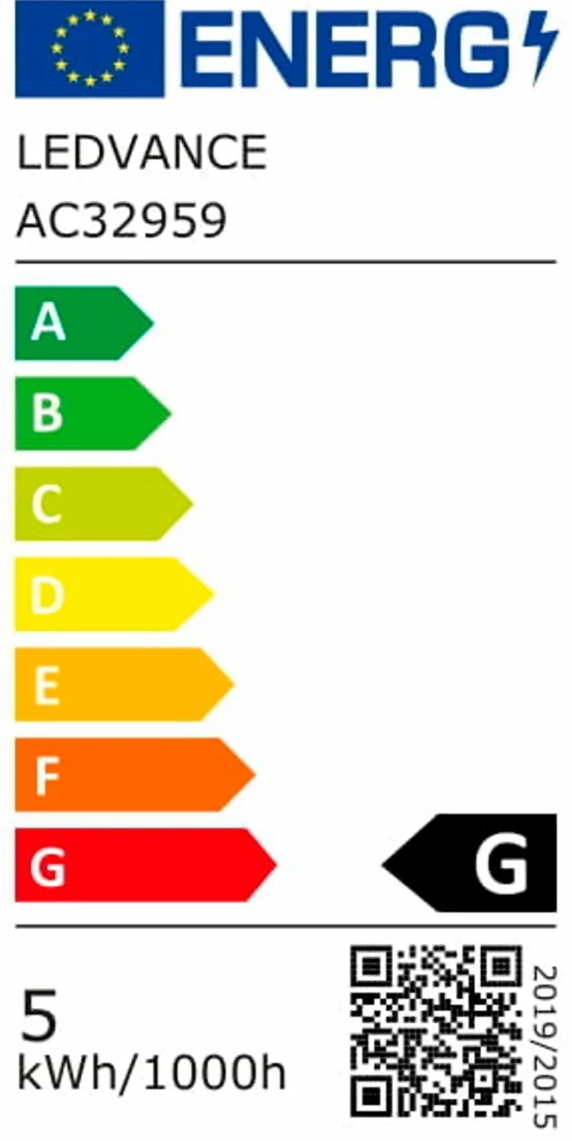 LED-Kolbenform E27/4,5 Watt/Energie G