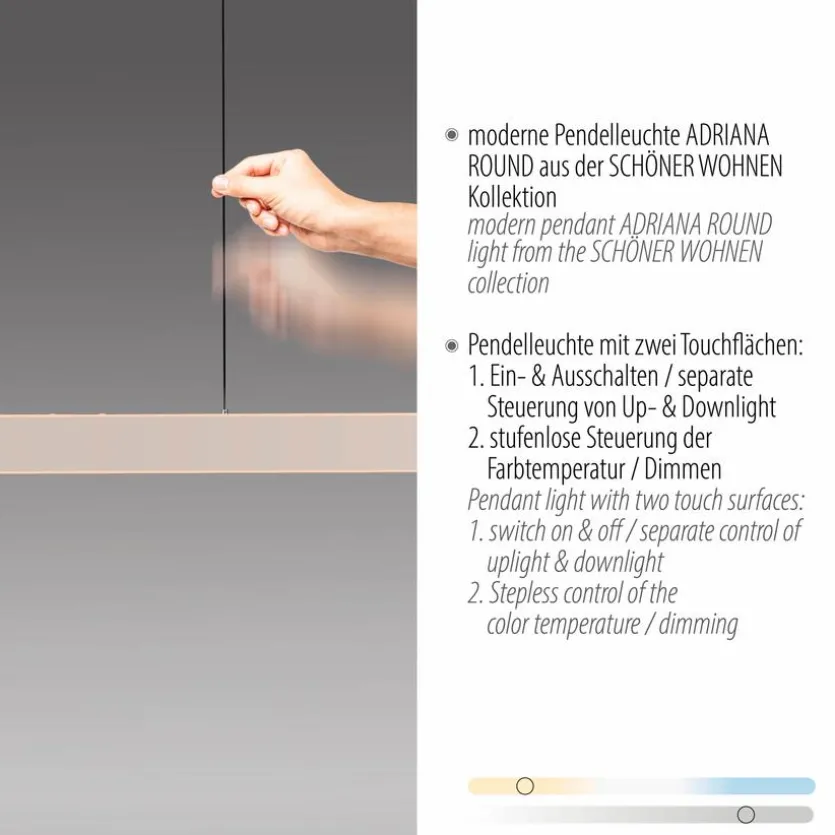 LED-Pendelleuchte Adriana Round