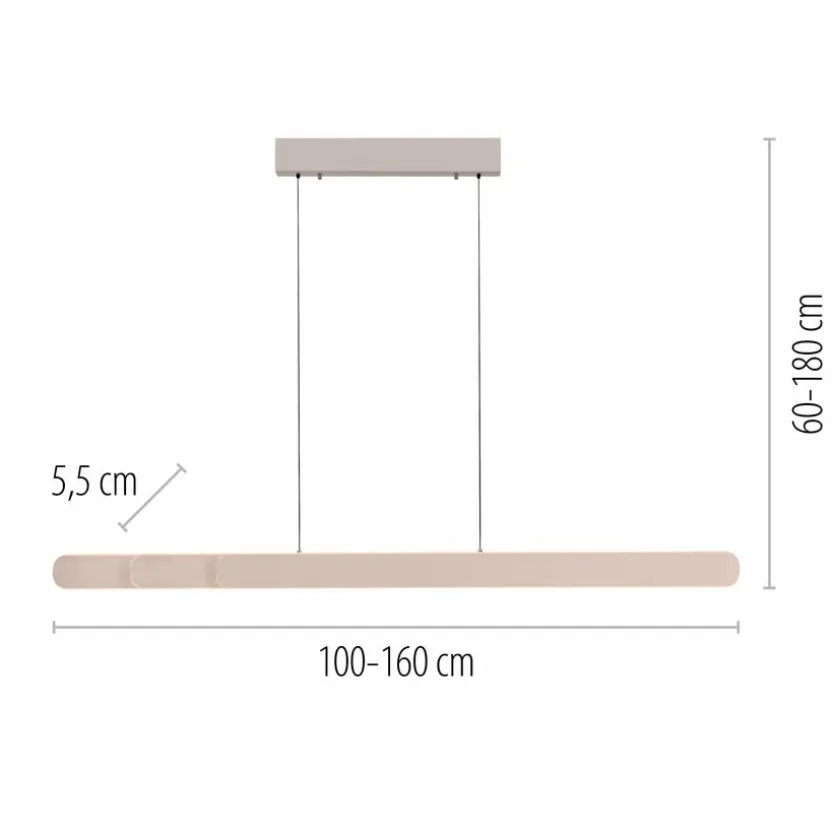 LED-Pendelleuchte Adriana Round