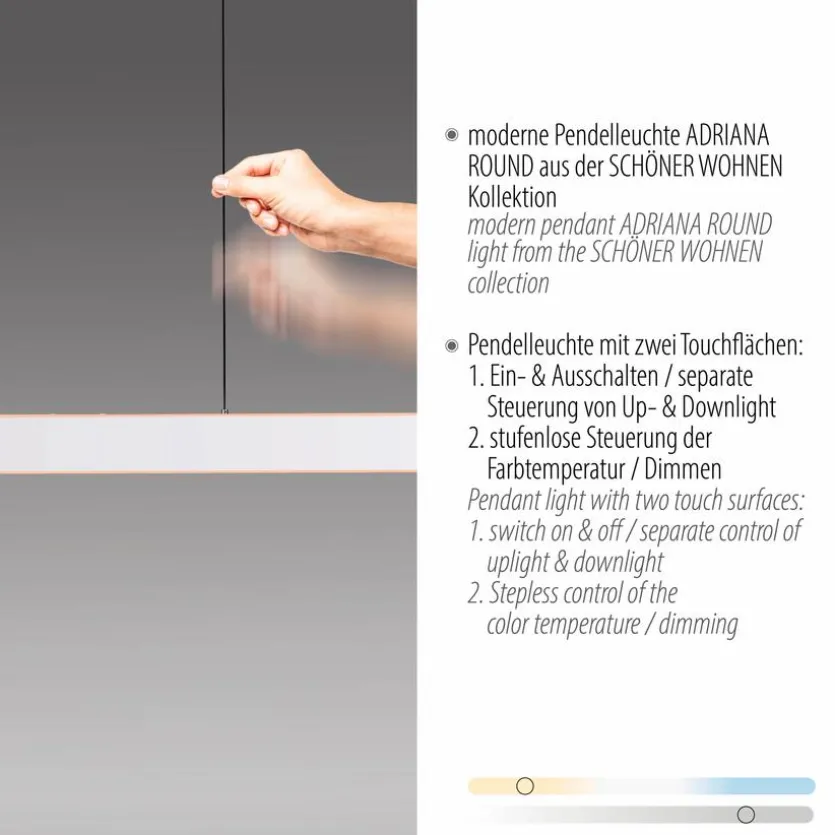 LED-Pendelleuchte Adriana Round