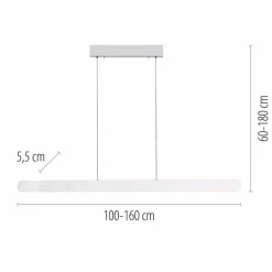 LED-Pendelleuchte Adriana Round