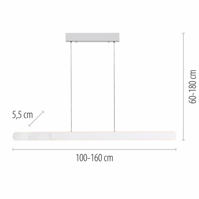 LED-Pendelleuchte Adriana Round