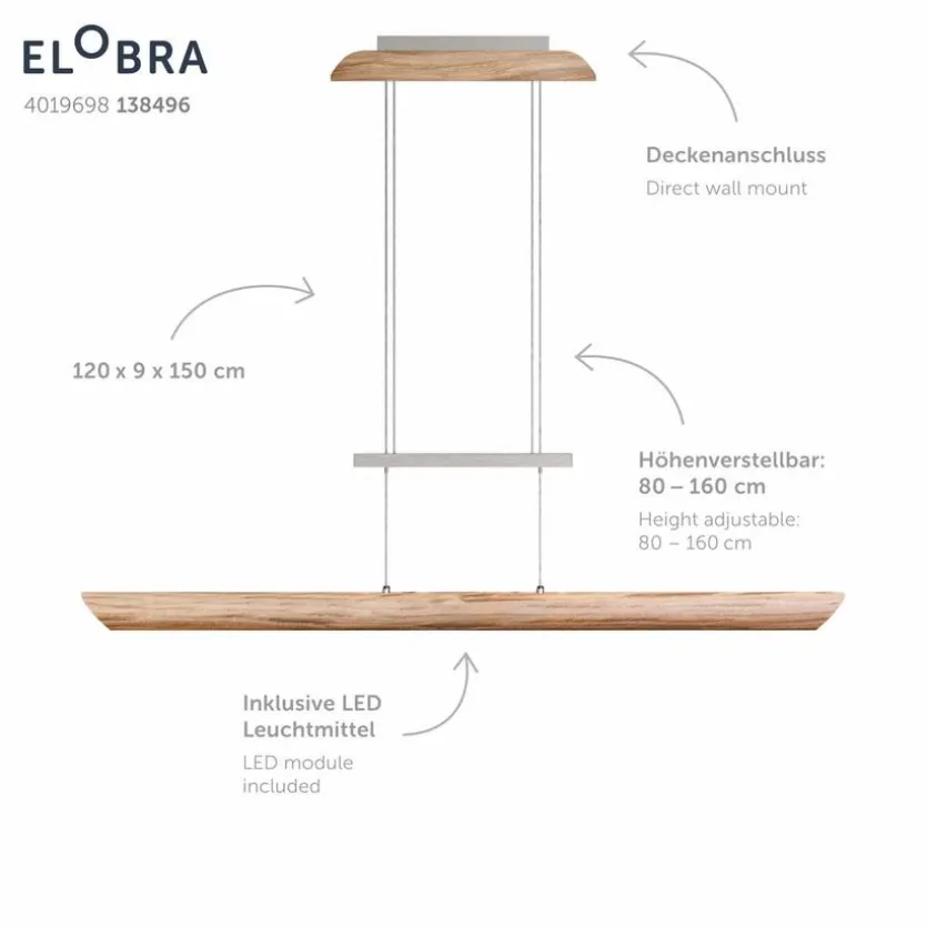 LED-Pendelleuchte Columbia