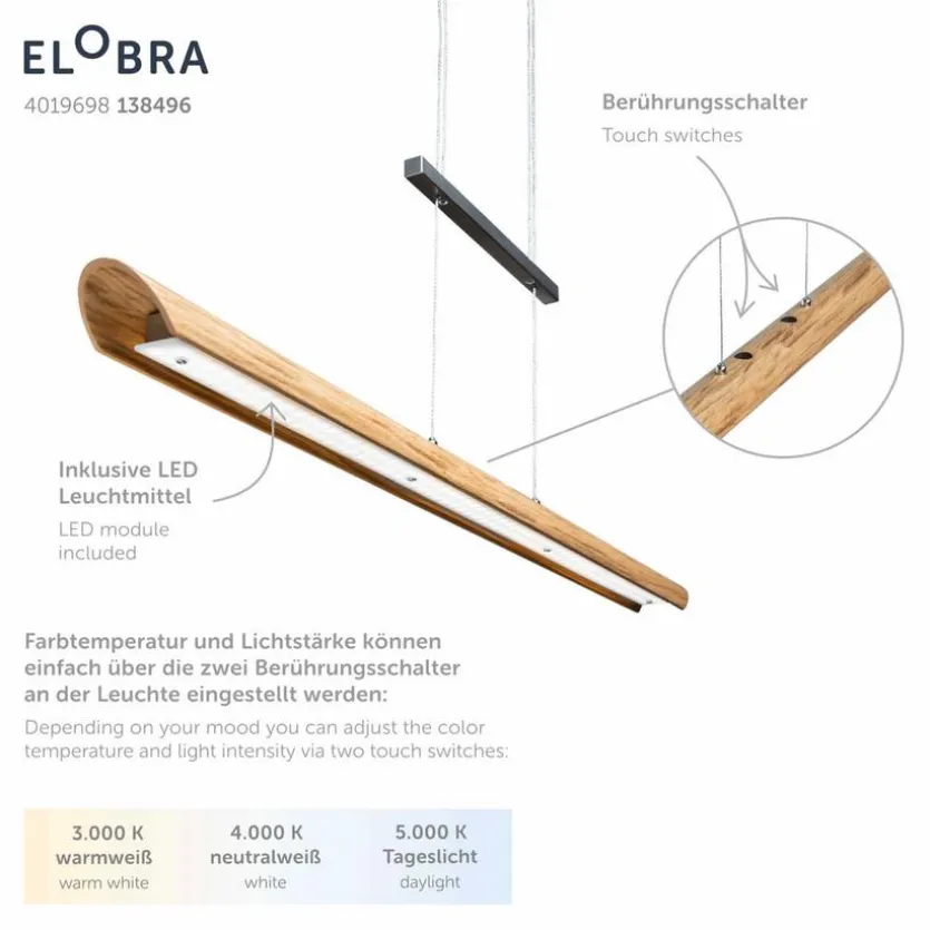LED-Pendelleuchte Columbia