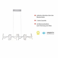 LED-Pendelleuchte Curls