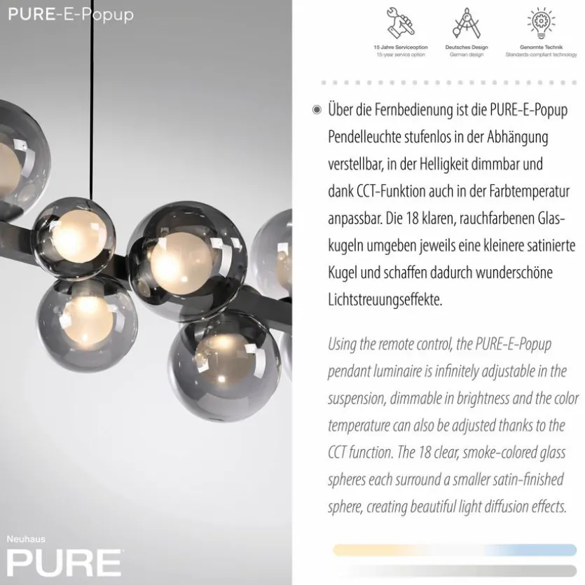LED-Pendelleuchte E-Popup