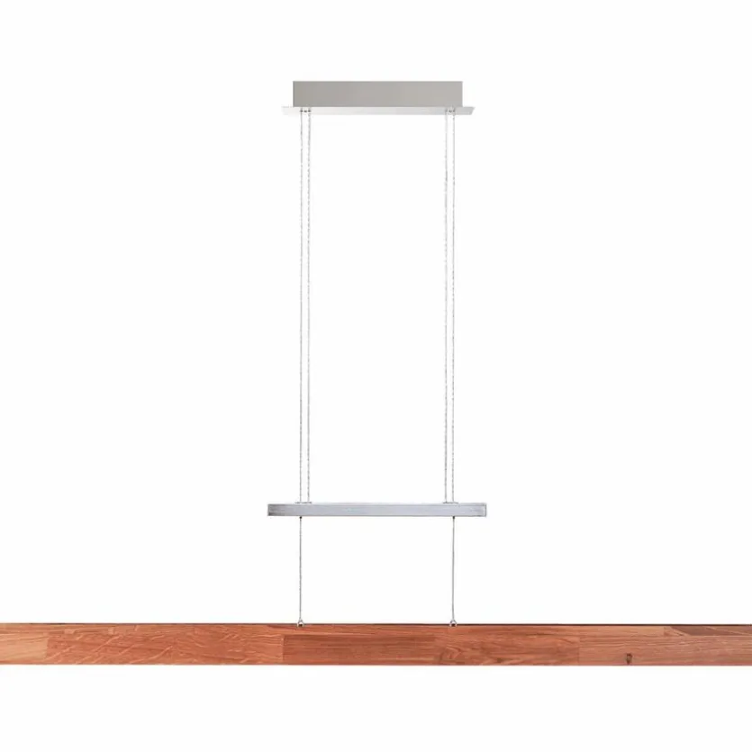 LED-Pendelleuchte Metall, Nickel