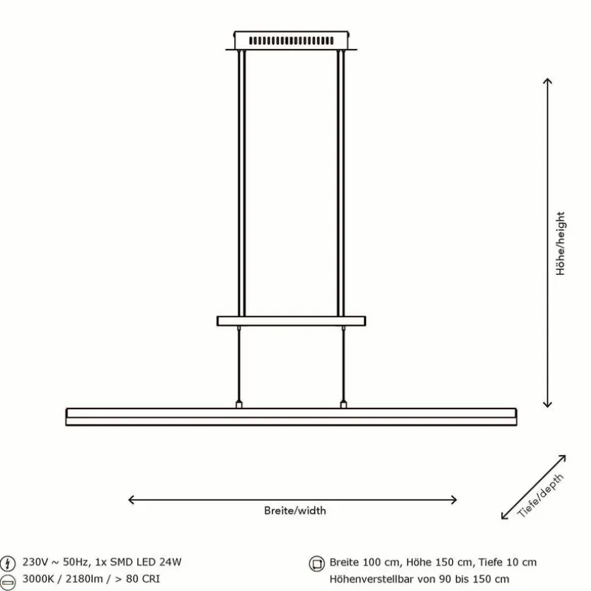 LED-Pendelleuchte Panama Swing