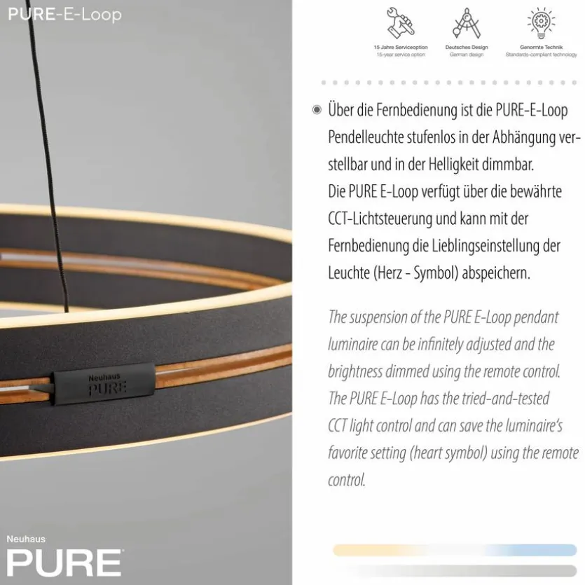 LED-Pendelleuchte Pure E-Loop