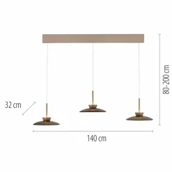 LED-Pendelleuchte Pure Moon
