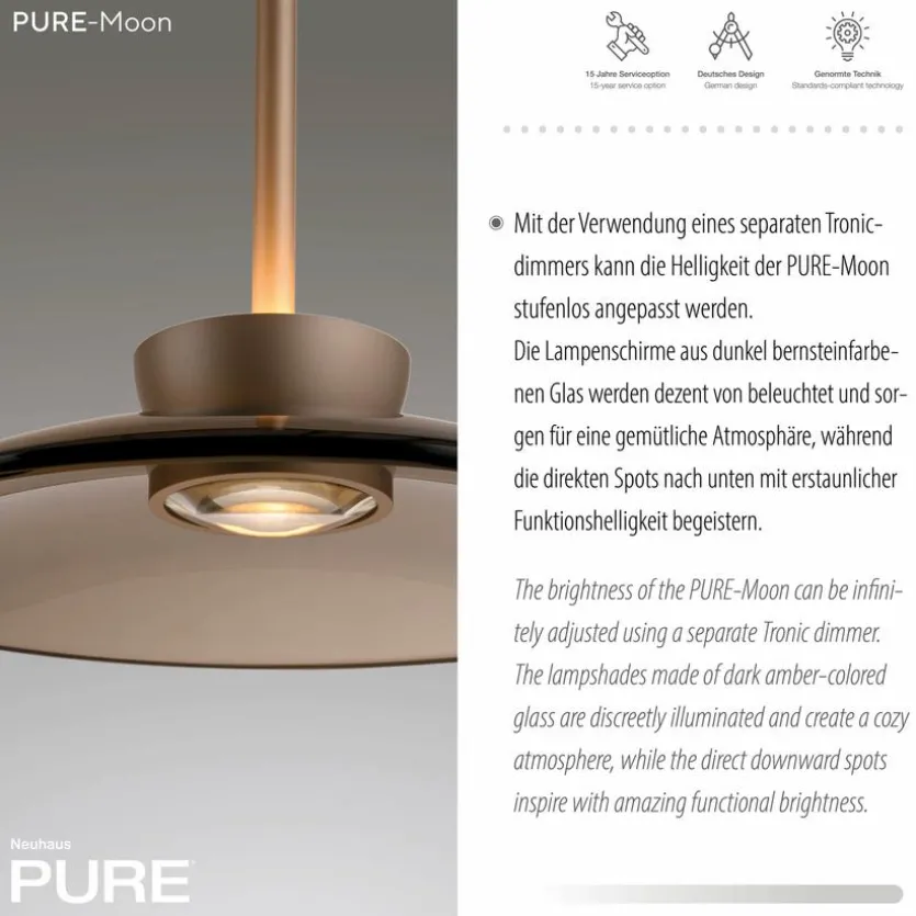 LED-Pendelleuchte Pure Moon
