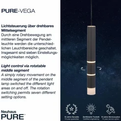 LED-Pendelleuchte Pure Vega