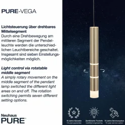 LED-Pendelleuchte Pure Vega