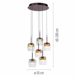 LED-Pendelleuchte Q-Kon
