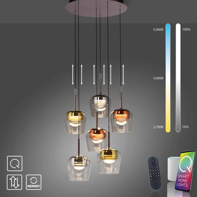 LED-Pendelleuchte Q-Kon