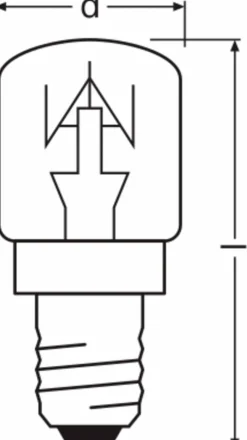 LED-Röhrenform E14/15 Watt/ Energie G