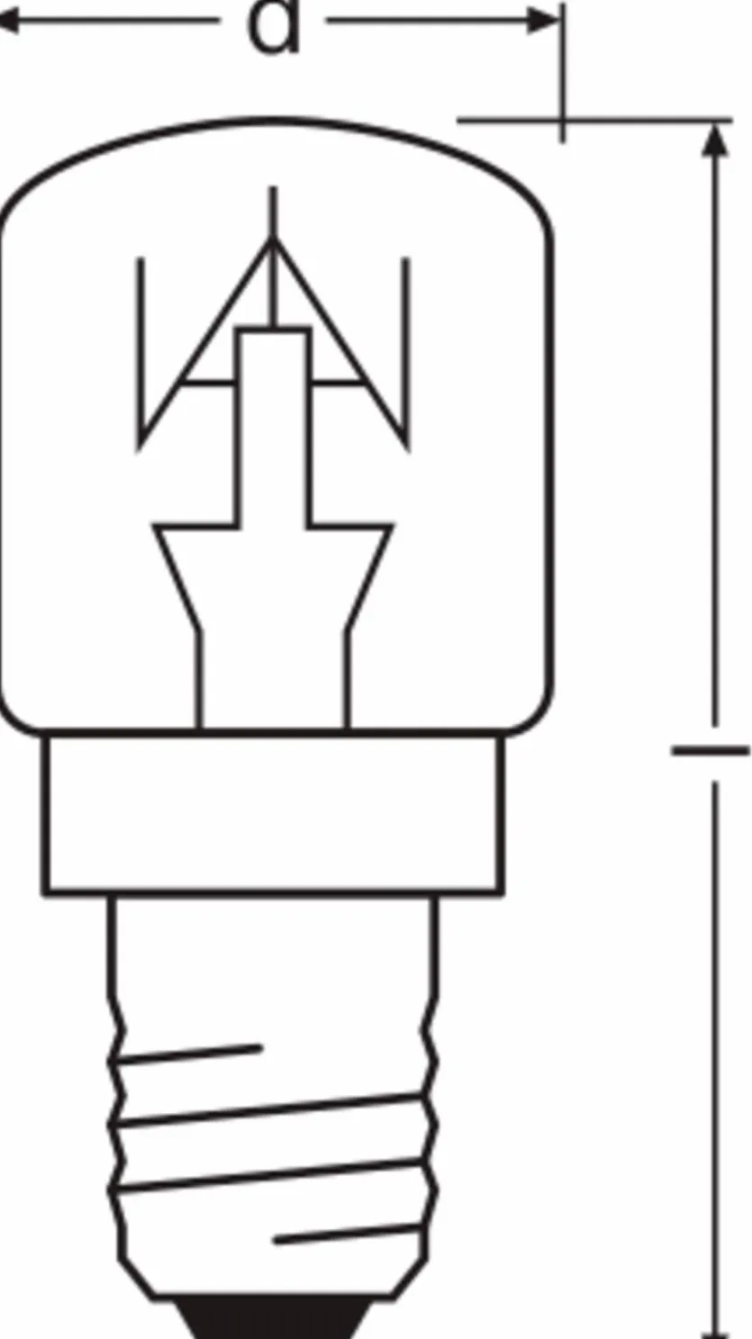 LED-Röhrenform E14/15 Watt/ Energie G