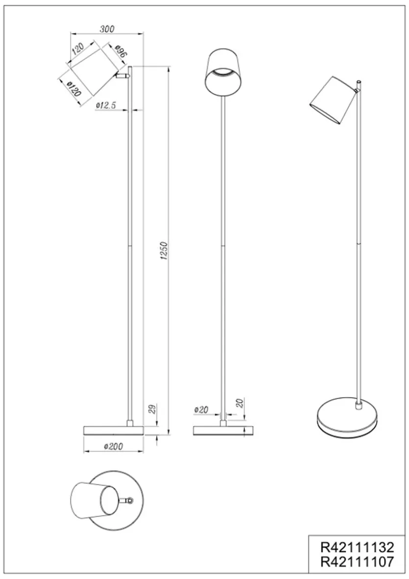LED-Stehlampe Blake