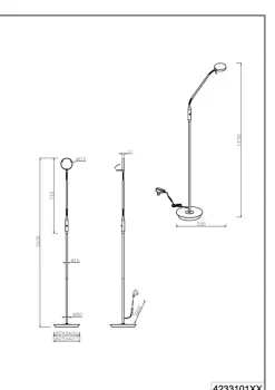 LED-Stehlampe Monza
