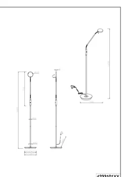 LED-Stehlampe Monza