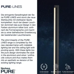 LED-Stehlampe Pure Lines