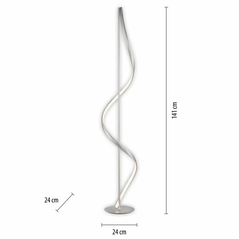LED-Stehlampe Q-Swing